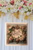 Wood Wall Art Plaque YOU BELONG HERE RIGHT BESIDE ME Square Decoupaged Home Decor Gift Idea Positive Saying Wedding Gift - JAMsCraftCloset