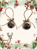 SCALLOP SEASHELL CHRISTMAS ORNAMENT- FARM ANIMALS Christmas Ornaments SET 5 - HOLIDAY DECOR - Handmade Hand Painted DECOUPAGED Repurposed Upcycled Gift SET OF 2 Ornaments - JAMsCraftCloset