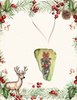 Antique West Virginia Roof Decoupaged Christmas Ornament - CHRISTMAS SWAG - Handmade Holiday Tree Decor Unique Country Farmhouse House Decor Gift - JAMsCraftCloset