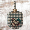Wood Pizza Paddle Unique Shaped Hand Painted Decoupaged BURNT TOAST STILL COUNTS AS BREAKFAST Hen With Knife Wall Art Kitchen Decor Chef Cook Gift Idea - JAMsCraftCloset