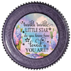 DIGITAL ROUND Graphic Design TWINKLE TWINKLE LITTLE STAR HYDRANGEAS - Sublimation Decoupage PNG SVG Country Farmhouse Home Decor KITCHEN Sign Shelf Sitter Wall Art Decor Gift Crafters Delight - JAMsCraftCloset