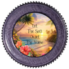 ROUND Digital Graphic Design - LET THE SEA QUIET THE NOISE - Wedding Gift HOME DECOR Sublimation Decoupage PNG SVG PDF JPEG BEACH THEME Country Farmhouse Wall Art Shelf Sitter Gift Crafters Delight - JAMsCraftCloset
