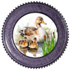 ROUND Digital Graphic Design MAMA DUCK AND BABBIES Decor Lake Scene With Animals First Home Sublimation Decoupage PNG SVG Country Farmhouse Home Decor Wall Art Shelf Sitter Gift Crafters Delight - JAMsCraftCloset