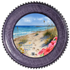DIGITAL ROUND Graphic Design - HAPPIEST BY THE SEA - Beach Coastal Decor Wedding Gift HOME DECOR Sublimation Decoupage PNG SVG PDF JPEG Wall Art Shelf Sitter Gift Crafters Delight - JAMsCraftCloset