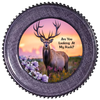 ROUND Digital Graphic Design HUNTERS ARE YOU LOOKING AT MY RACK Deer Decor Lake Scene With Animals First Home Sublimation Decoupage PNG SVG Country Farmhouse Home Decor Wall Art Shelf Sitter Gift Crafters Delight