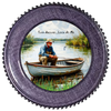 ROUND Digital Graphic Design FISHERMEN - TURN AROUND LOOK AT ME Decor Lake Scene With Animals First Home Sublimation Decoupage PNG SVG Country Farmhouse Home Decor Wall Art Shelf Sitter Gift Crafters Delight - JAMsCraftCloset