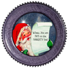 ROUND Digital Graphic Design SANTA - YOU ARE NOT ON THE NAUGHTY LIST - CHRISTMAS DESIGN PNG-JPEG-PDF-SVG-Decoupage-Sublimation Design Graphic Country Farmhouse Home Decor HOLIDAY Decor Gift Crafters Delight - JAMsCraftCloset