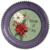 ROUND Digital Graphic Design Poinsettia Tidings Of Joy - CHRISTMAS DESIGN PNG-JPEG-PDF-SVG-Decoupage-Sublimation Design Graphic Country Farmhouse Home Decor HOLIDAY Decor Gift Crafters Delight - JAMsCraftCloset
