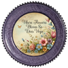 ROUND Digital Graphic Design WHERE FLOWERS BLOOM SO DOES HOPE Floral Wedding Gift First Home Sublimation Decoupage PNG SVG Country Farmhouse Home Decor Wall Art Shelf Sitter Gift Crafters Delight - JAMsCraftCloset