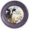 ROUND Digital Graphic Design WELCOME TO THE FARM Cow Dasies Wedding Gift First Home Sublimation Decoupage PNG SVG Country Farmhouse Home Kitchen Decor Wall Art Shelf Sitter Gift Crafters Delight - JAMsCraftCloset