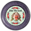 ROUND Digital Graphic Design - KISS THE COOK - Wedding Gift KITCHEN DECOR Sublimation Decoupage PNG SVG PDF JPEG Country Farmhouse Home Decor Gift Crafters Delight - JAMsCraftCloset