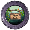 ROUND Digital Graphic Design WELCOME TO THE JUNGLE Wedding Gift First Home Sublimation Decoupage PNG SVG Country Farmhouse Home Decor Wall Art Shelf Sitter Gift Crafters Delight - JAMsCraftCloset