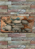 Antique West Virginia Roof Slate Decoupaged EASTER SLATE WALL ART 3 Bunnies Backs - Handmade Unique EASTER Holiday Decoration Home Decor Gift - JAMsCraftCloset