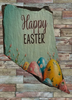 Antique West Virginia Roof Slate Decoupaged EASTER SLATE WALL ART Happy Easter Eggs - Handmade Unique EASTER Holiday Decoration Home Decor Gift - JAMsCraftCloset