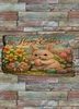 Antique West Virginia Roof Slate Decoupaged EASTER SLATE WALL ART &nbsp;Happy Easter Bunny Eggs in Basket Tulips Daffodils - Handmade Unique EASTER Holiday Decoration Home Decor Gift - JAMsCraftCloset