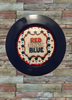 PLATE CHARGER NAVY BLUE PLASTIC ROUND DECOUPAGED Upcycled Repurposed Wall Art or Shelf Sitter RED WHITE BLUE 4TH OF JULY Decor Kitchen Decor Home Decor Wall Art Gift WEDDING - JAMsCraftCloset