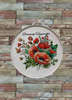 Galvanized Metal Round Bucket-Pail Farmhouse Country Wall Art or Shelf Sitter BLOOMING HAPPINESS- POPPIES Handmade Gift Idea &nbsp;- JAMsCraftCloset