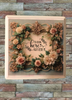 Wood Wall Art Plaque YOU BELONG HERE RIGHT BESIDE ME Square Decoupaged Home Decor Gift Idea Positive Saying Wedding Gift - JAMsCraftCloset
