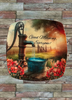 SQUARE Plastic PLATE Farmhouse Country Wall Art Shelf Sitter Decoupage ANTIQUE WATER PUMP - GOOD MORNING Handmade Gift Idea Crafters Delight - JAMsCraftCloset