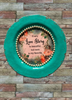 PLATE CHARGER TEAL AQUA PLASTIC ROUND DECOUPAGED Upcycled Repurposed Wall Art EVERY LOVE STORY IS BEAUTIFUL Home Decor Wall Art Gift WEDDING - JAMsCraftCloset