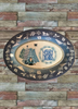 Plastic OVAL TRAY Farmhouse Country Home Holiday Decor BLUE AND WHITE MERRY CHRISTMAS Wall Art &nbsp;- JAMsCraftCloset