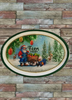 Hard Plastic OVAL TRAY Farmhouse Country Home Decor FARM FRESH SANTA Wall Art Cottage Chic Decor Kitchen Decor Victorian Christmas Holiday Decor Handmade Gift Idea &nbsp;- JAMsCraftCloset
