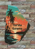 Antique West Virginia Roof Decoupaged FLORIDA SUNSETS Beach Theme Handmade Wall Art Unique Beach Lake House Gift - JAMsCraftCloset