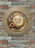 Plastic Light Brown Wood Grain CHARGER PLATE Farmhouse Country Wall Art ALL OF ME LOVES ALL OF YOU Handmade Valentine's Day Gift Idea - JAMsCraftCloset