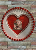 MOTHER'S DAY Heart-Shaped Round Pan Wall Art Handmade Hand Painted Decoupaged - Holiday Decoration LOVE Gift Idea Crafters Delight - JAMsCraftCloset