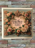 Wood Wall Art Plaque TOGETHER THEY BUILT A LIFE THEY LOVED Square Decoupaged Home Decor Gift Idea Positive Saying Wedding Gift - JAMsCraftCloset