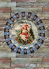 PLATE PLASTIC ROUND Blue and White DECOUPAGED Upcycled Repurposed Wall Art or Shelf Sitter I'D MELT FOR YOU Christmas Holiday Snowman Home Decor Wall Art Gift WEDDING - JAMsCraftCloset