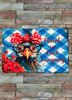 Antique Roof Slate Hand Painted DECOUPAGED - FLUENT IN FOWL LANGUAGE - WHIMSICAL HEN - Unique Country Farmhouse Wall Art Gift - JAMsCraftCloset