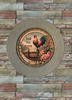 Galvanized Metal Round Charger Plate With Hanging Hook Decoupaged Farmhouse Country Coffee Bar Wall Art Shelf Sitter TIME FOR COFFEE Handmade Gift Idea - JAMsCraftCloset