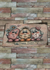 Antique West Virginia Roof Slate Decoupaged EASTER SLATE WALL ART Happy Easter - 3 Cute Eggs - Handmade Unique EASTER Holiday Decoration Home Decor Gift - JAMsCraftCloset