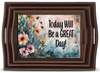 RECTANGLE SHAPED Digital Graphic Design VIBRANT FLORAL - TODAY WILL BE A GREAT DAY - PNG SVG Store or Shop Sign Farmhouse Country Home Cabin Wall Art Decor Gift Crafters Delight HAPPY CRAFTING - JAMsCraftCloset