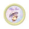 ROUND DIGITAL Graphic Design CHICK WITH UMBRELLA - HAPPY EASTER Sublimation PNG SVG Country Farmhouse Home Decor Sign Shelf Sitter Wall Art Decor Wreath EASTER Design Gift Crafters Delight