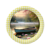 ROUND Digital Graphic Design LONELY BOAT WITH DEER AND FISH Decor Lake Scene With Animals First Home Sublimation Decoupage PNG SVG Country Farmhouse Home Decor Wall Art Shelf Sitter Gift Crafters Delight - JAMsCraftCloset