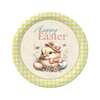 ROUND DIGITAL Graphic Design CHICK WITH HAT AND BUTTERFLIES - HAPPY EASTER Sublimation PNG SVG Country Farmhouse Home Decor Sign Shelf Sitter Wall Art Decor Wreath EASTER Design Gift Crafters Delight - JAMsCraftCloset