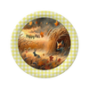 ROUND Digital Graphic Design HAPPY FALL - FOX BUNNIES and LEAVES Decor Lake Scene With Animals First Home Sublimation Decoupage PNG SVG Country Farmhouse Home Decor Wall Art Shelf Sitter Gift Crafters Delight - JAMsCraftCloset