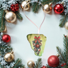 Antique West Virginia Roof Decoupaged Christmas Ornament - CHRISTMAS SWAG - Handmade Holiday Tree Decor Unique Country Farmhouse House Decor Gift - JAMsCraftCloset
