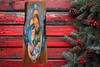 Wood Wall Art Plaque Minimalistic Nativity Scene Rectangle Decoupaged CHRISTMAS Holiday Home Decor Gift Idea - JAMsCraftCloset