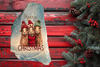 Antique West Virginia Roof Decoupaged Three GOATS MERRY CHRISTMAS Handmade Wall Art Unique Holiday Decoration Country Farmhouse Decor Gift - JAMsCraftCloset
