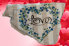 Antique West Virginia Roof Decoupaged LOVE - BLUE FLORAL HEART - Valentine/Love Theme Handmade Wall Art Unique Home Decor Gift- JAMsCraftCloset
