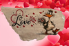 Antique West Virginia Roof Decoupaged LOVE - DUCK WITH FLOWERS - Valentine/Love Theme Handmade Wall Art Unique Home Decor Gift- JAMsCraftCloset