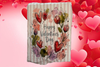 Antique West Virginia Roof Decoupaged HAPPY VALENTINE'S DAY - FLORAL - Valentine/Love Theme Handmade Wall Art Unique Home Decor Gift- JAMsCraftCloset