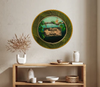 PLATE CHARGER JUNGLE DESIGN PLASTIC ROUND DECOUPAGED Upcycled Repurposed Wall Art or Shelf Sitter WELCOME TO THE JUNGLE Decor Kitchen Decor Home Decor Wall Art Gift WEDDING - JAMsCraftCloset