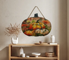 LARGE WOODEN PUMPKIN Handmade and Hand Painted Wall Art Shelf Sitter THANKFUL - PUMPKINS Decoupaged FALL Decor Gift Idea Door Decor Home Decor Unique - JAMsCraftCloset