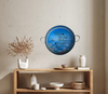 Galvanized Metal Round TRAY Farmhouse Country Shelf Sitter Wall Art BEGIN EACH DAY WITH A GRATEFUL HEART Handmade Decoupaged Gift Idea &nbsp;- JAMsCraftCloset
