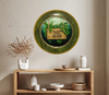 PLATE CHARGER JUNGLE DESIGN PLASTIC ROUND DECOUPAGED Upcycled Repurposed Wall Art or Shelf Sitter ALL GOOD THINGS ARE WILD AND FREE Decor Kitchen Decor Home Decor Wall Art Gift WEDDING - JAMsCraftCloset