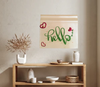 Wood BASEBOARD Wall Art Plaque HELLO SIGN Rectangle Decoupaged Kitchen Home Decor Gift Idea Positive Saying - JAMsCraftCloset